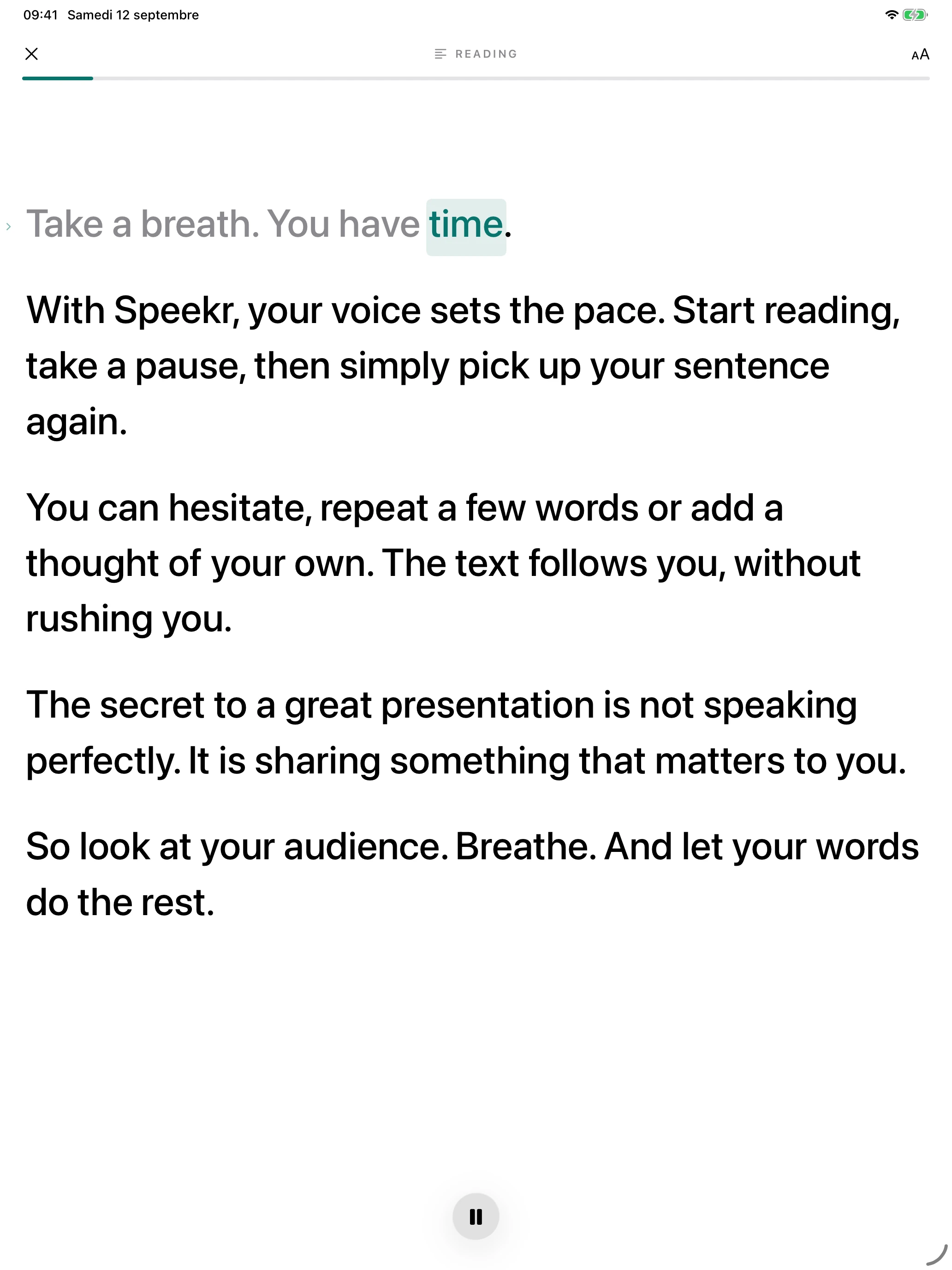 iPad — Your words, where you look.